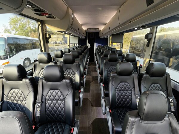 50 passenger charter bus interior