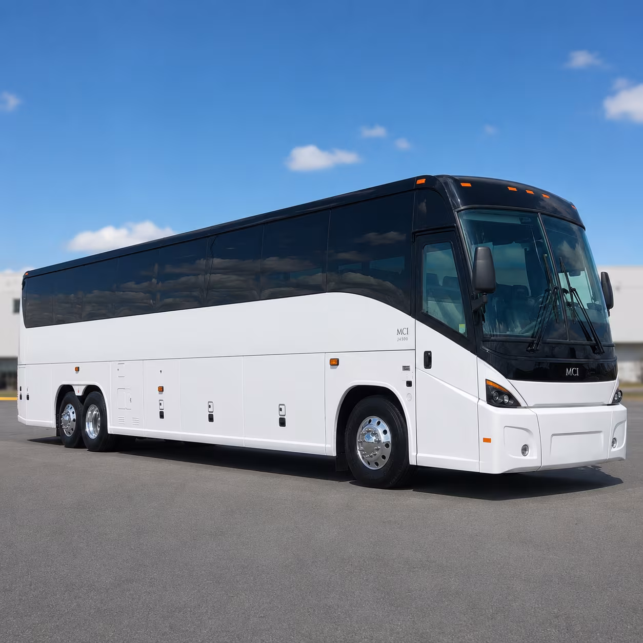 allen charter bus rental exterior