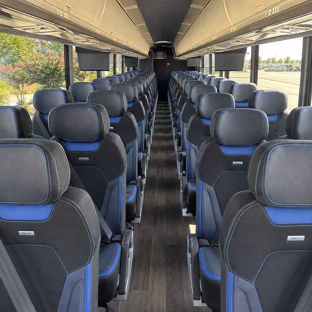allen charter bus rental inside